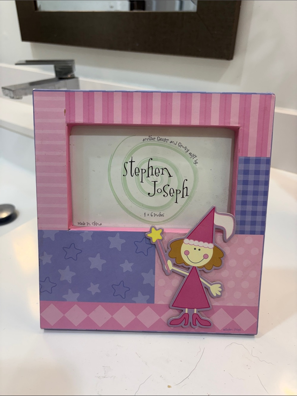 Stephen Joseph Pink and Purple Fairy Picture Frame
